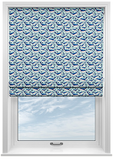 Whaley Great, Big Splash Regatta - Twist&Fit Roman Blind